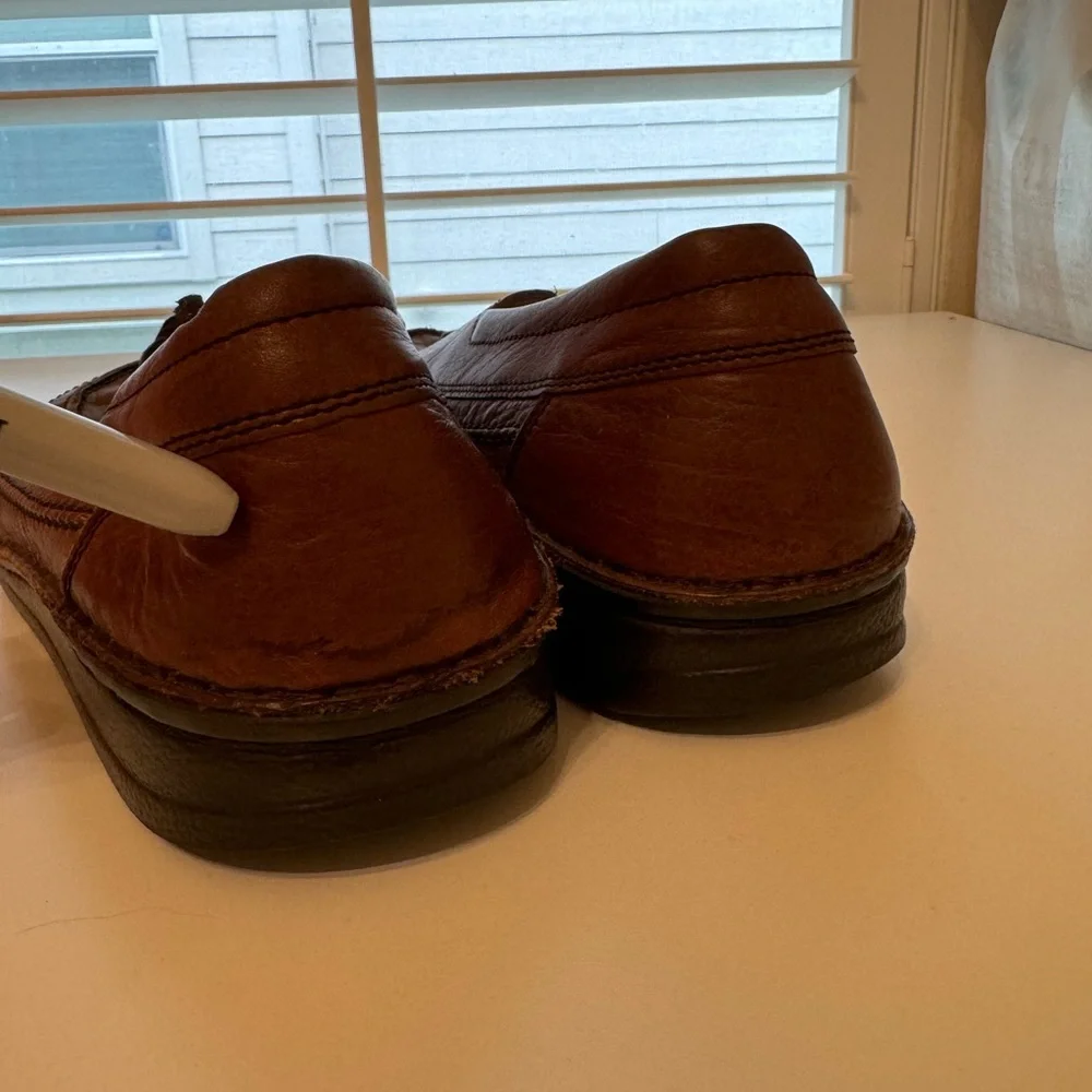 Finn Comfort Leather London Oxfords Brown Shoe Made in Germany Size 44 Men